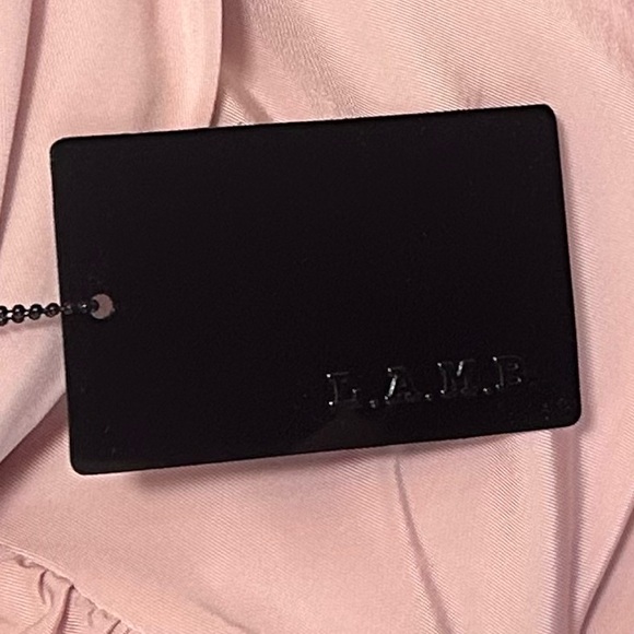 L.A.M.B. by Gwen Stefani NWT Ruched On Shoulder Top in Rose Smoke - Picture 10 of 14